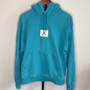 Jordan Flight Hoodie Mens Medium Teal Mineral Wash Pullover Jumpman
